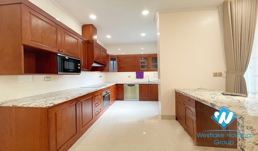 A beautiful villa with elevator for rent in T Block, Ciputra, Tay Ho, Ha Noi